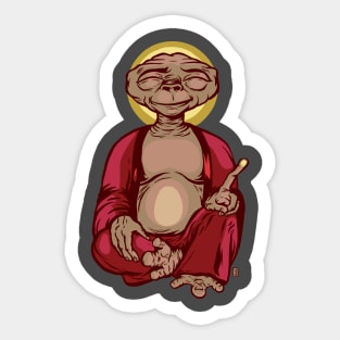 Extra Terrestrial Buddha Sticker